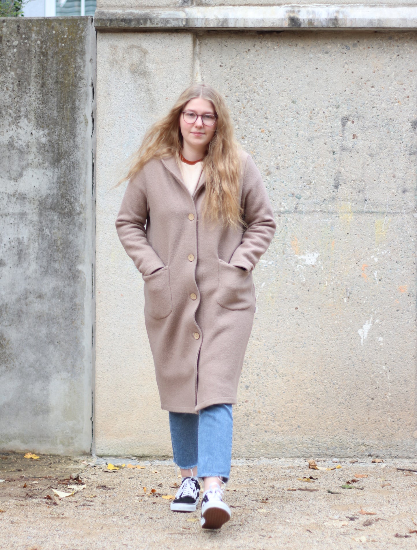 Bio Wollwalk Mantel für Erwachsene